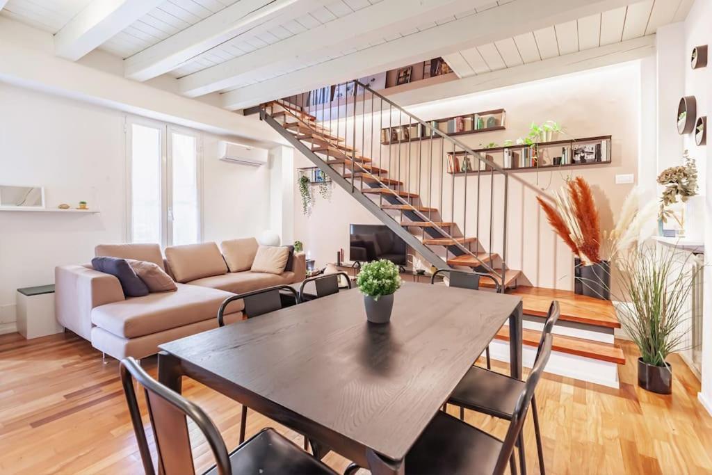 Elegante Loft Su 2 Piani A 5 Minuti Da San Siro Appartement Milaan Buitenkant foto